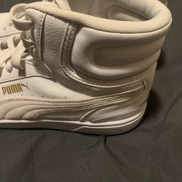 PUMA women White High-Top Sneakers size 9.5 - Picture 5 of 10